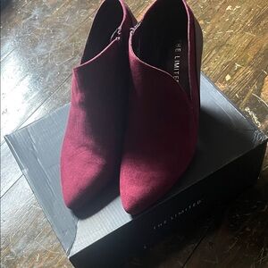 The Limited Women's Deep Red Ankle Booties